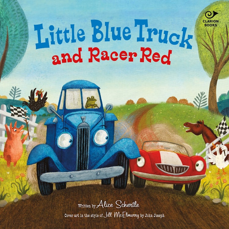 Cover image for Little Blue Truck and Racer Red, isbn: 9780063488830