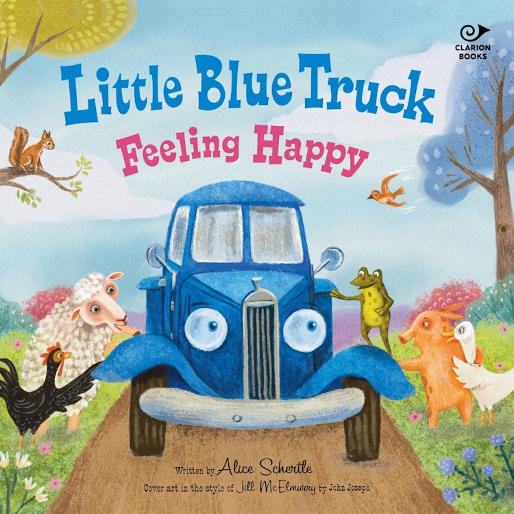 Cover image for Little Blue Truck Feeling Happy, isbn: 9780063488847