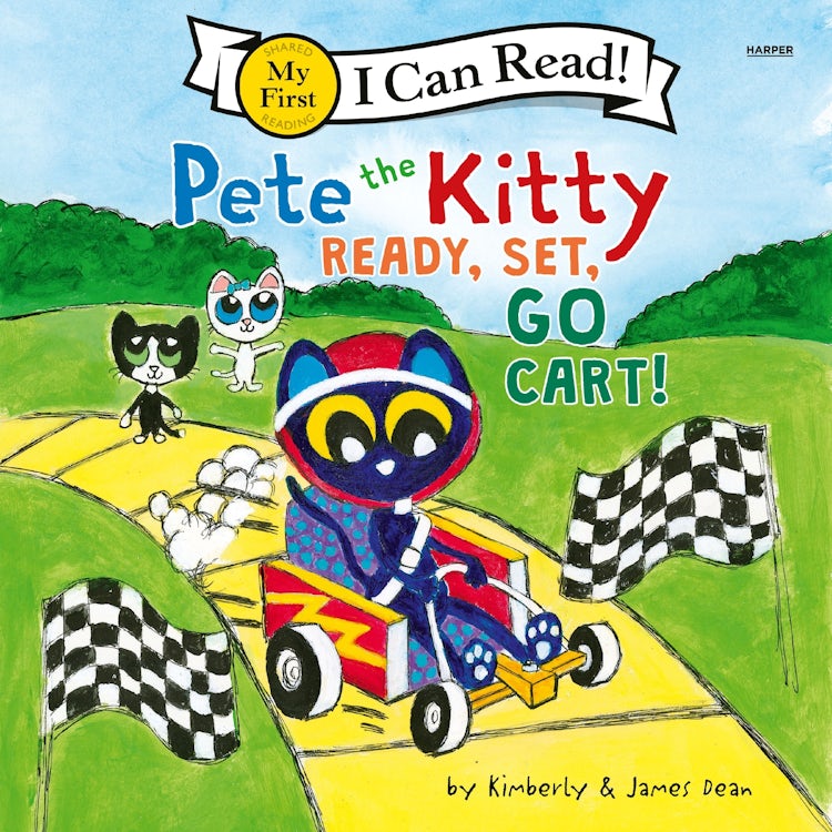 Cover image for Pete the Kitty: Ready, Set, Go-Cart!, isbn: 9780063570733