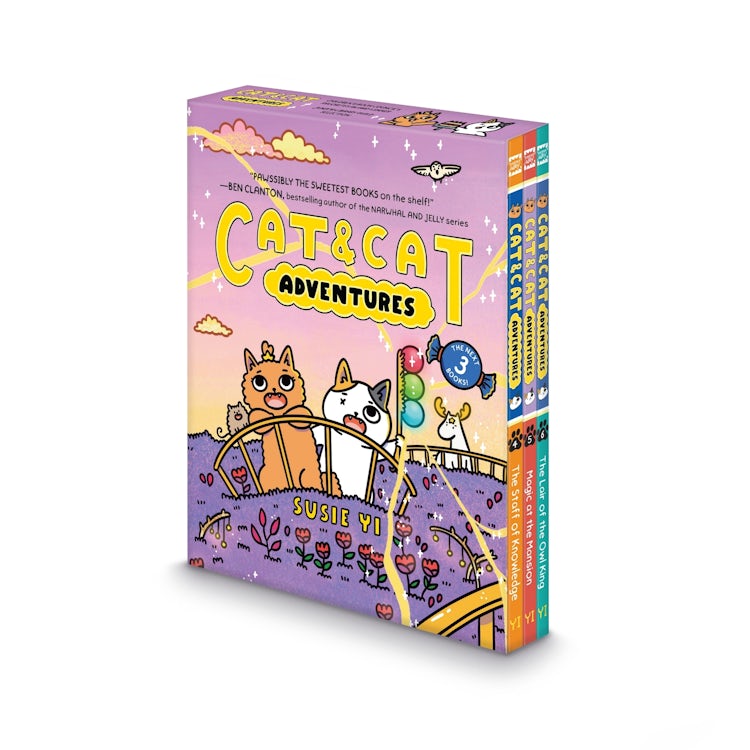 Cover image for Cat & Cat Adventures #4-6: A Graphic Novel 3-Book Box Set, isbn: 9780063574663