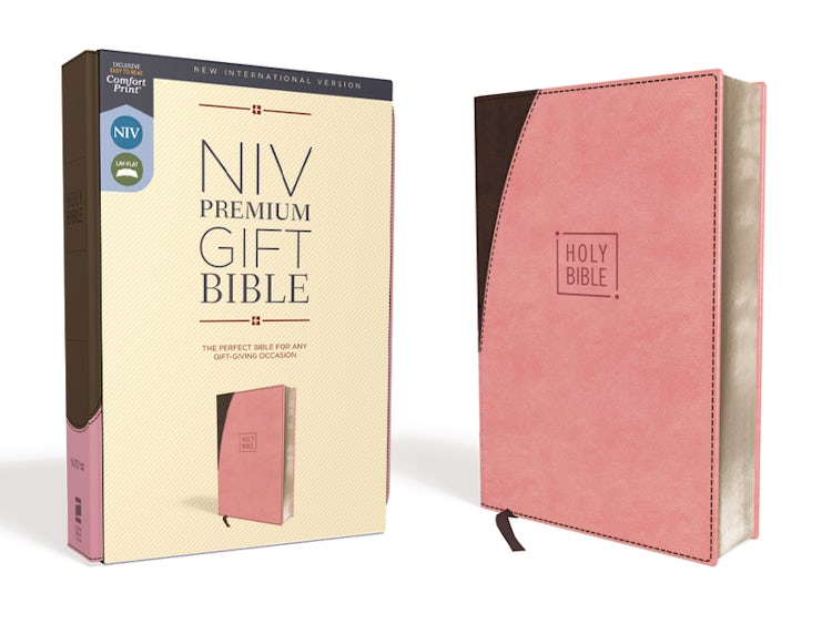 Cover image for NIV Premium Gift Bible Red Letter Edition [Pink/Brown], isbn: 9780310094012