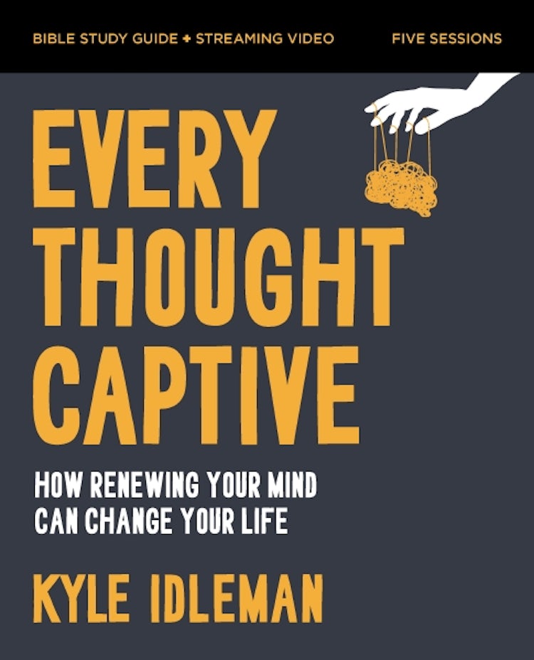Cover image for Every Thought Captive: Bible Study Guide plus Streaming Video: Calm the Mental Chaos that Keeps You Stuck, Drains Your Hope, and Holds You Back, isbn: 9780310140665