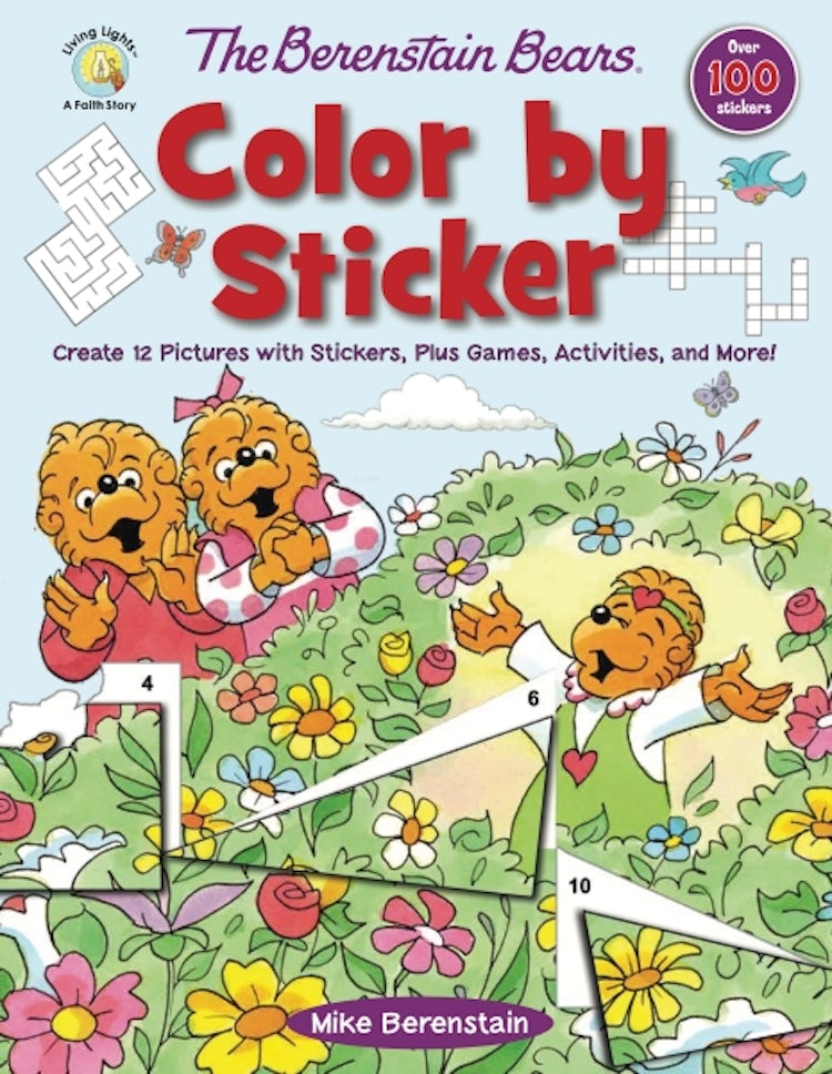 Cover image for The Berenstain Bears Color By Sticker: Create 12 Pictures With Stickers, Plus Games, Activities, And More!, isbn: 9780310143536