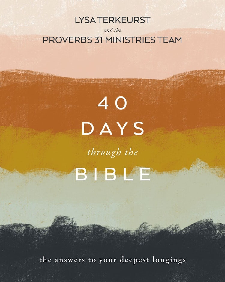Cover image for 40 Days Through the Bible: The Answers to Your Deepest Longings, isbn: 9780310145363
