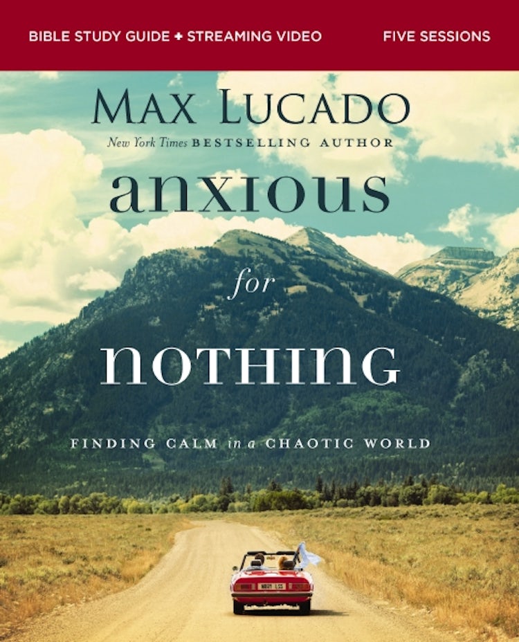 Cover image for Anxious for Nothing Bible: Study Guide plus Streaming Video, Finding Calm in a Chaotic World, isbn: 9780310146056