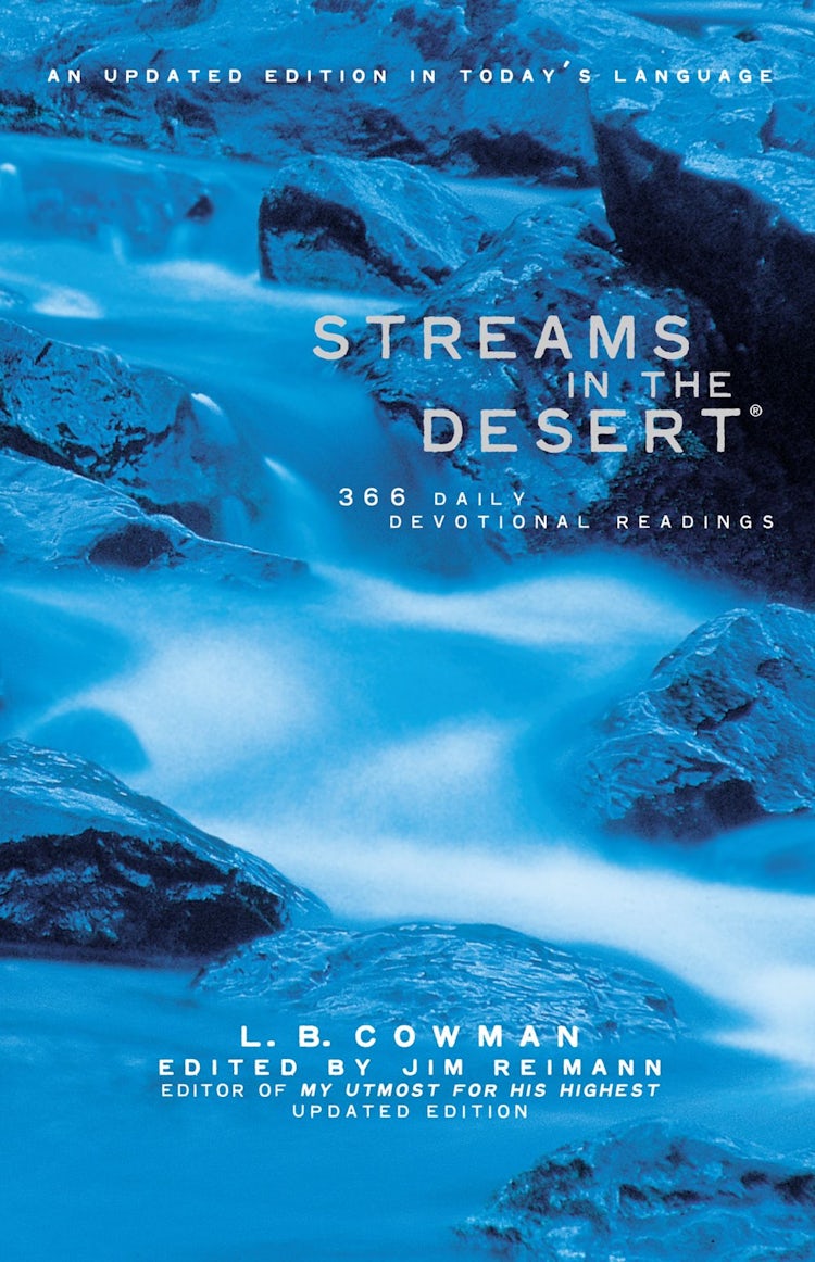 Cover image for Streams in the Desert: 366 Daily Devotional Readings, isbn: 9780310210061