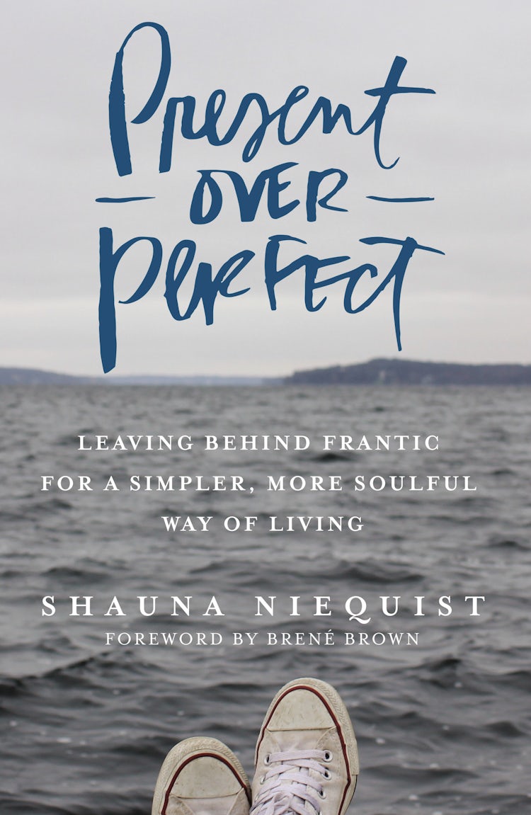 Cover image for Present Over Perfect: Leaving Behind Frantic For A Simpler, More Soulful Way Of Living, isbn: 9780310346715