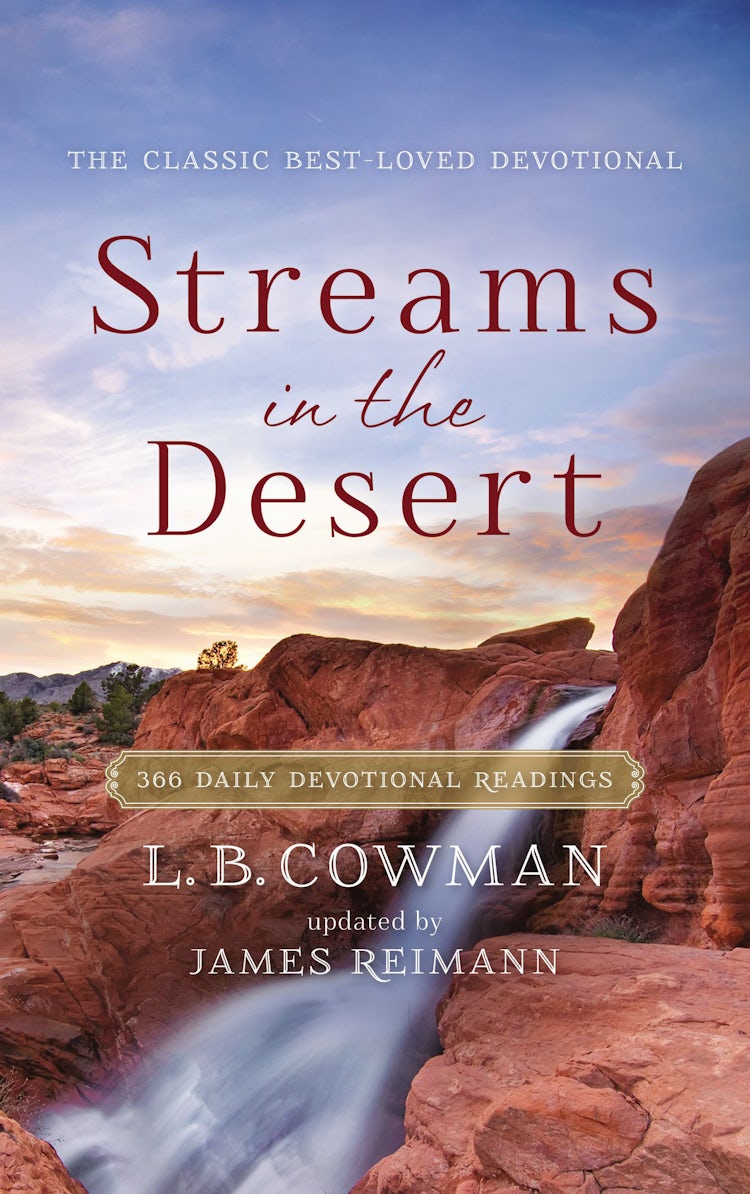 Cover image for Streams in the Desert: 366 Daily Devotional Readings, isbn: 9780310353683