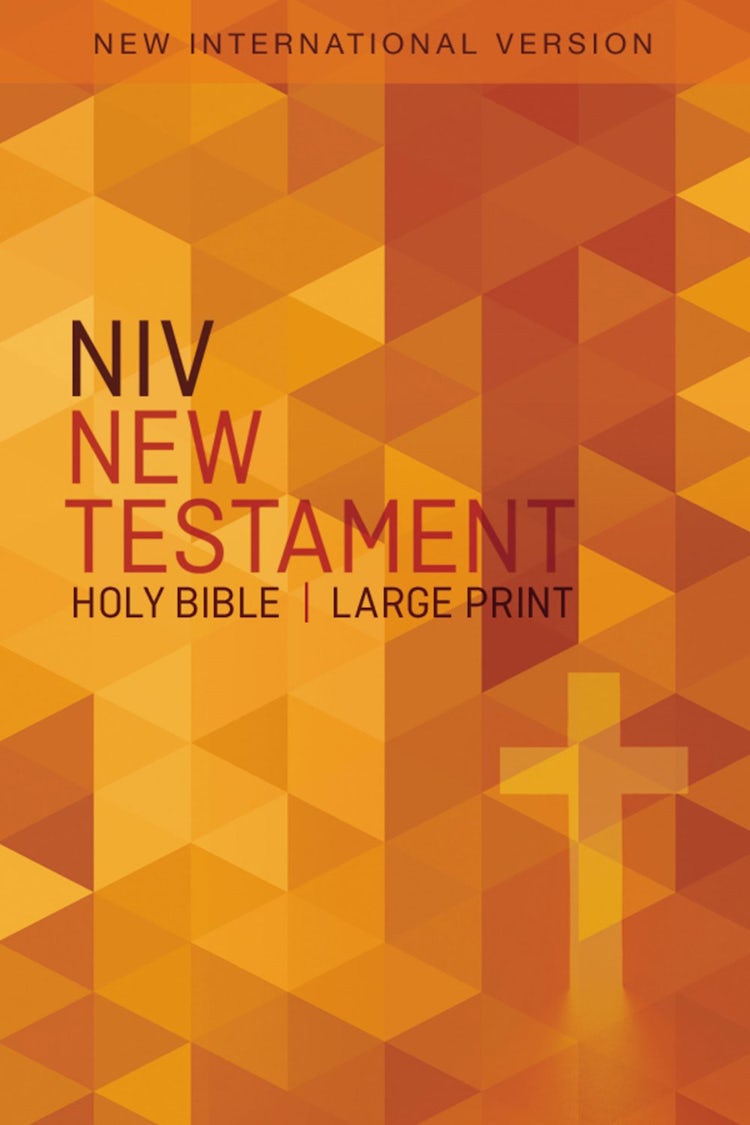 Cover image for NIV Outreach New Testament, Large Print [Orange Cross], isbn: 9780310446422