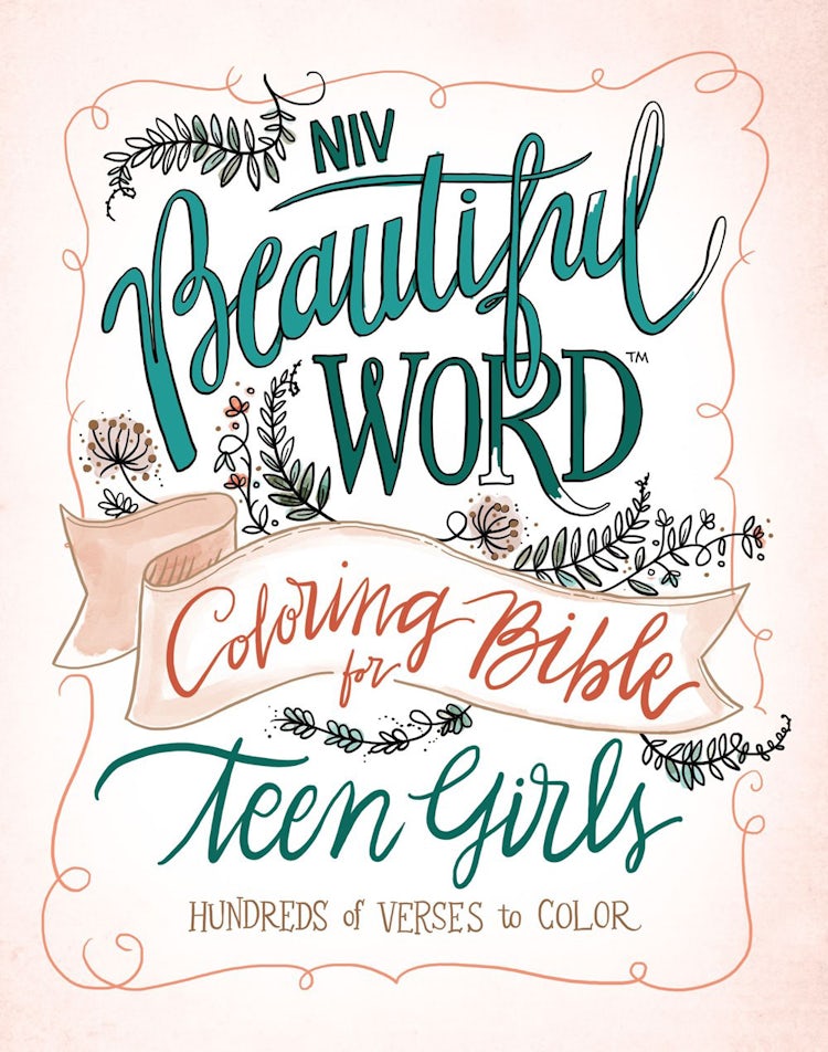 Cover image for NIV, Beautiful Word Coloring Bible For Teen Girls: Hundreds Of Verses To Color, isbn: 9780310447221