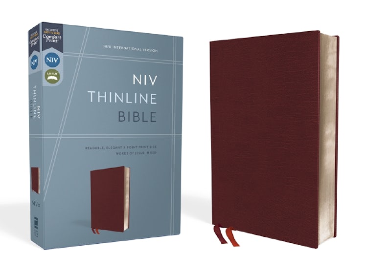 Cover image for NIV Thinline Bible Red Letter Edition [Burgundy], isbn: 9780310448792