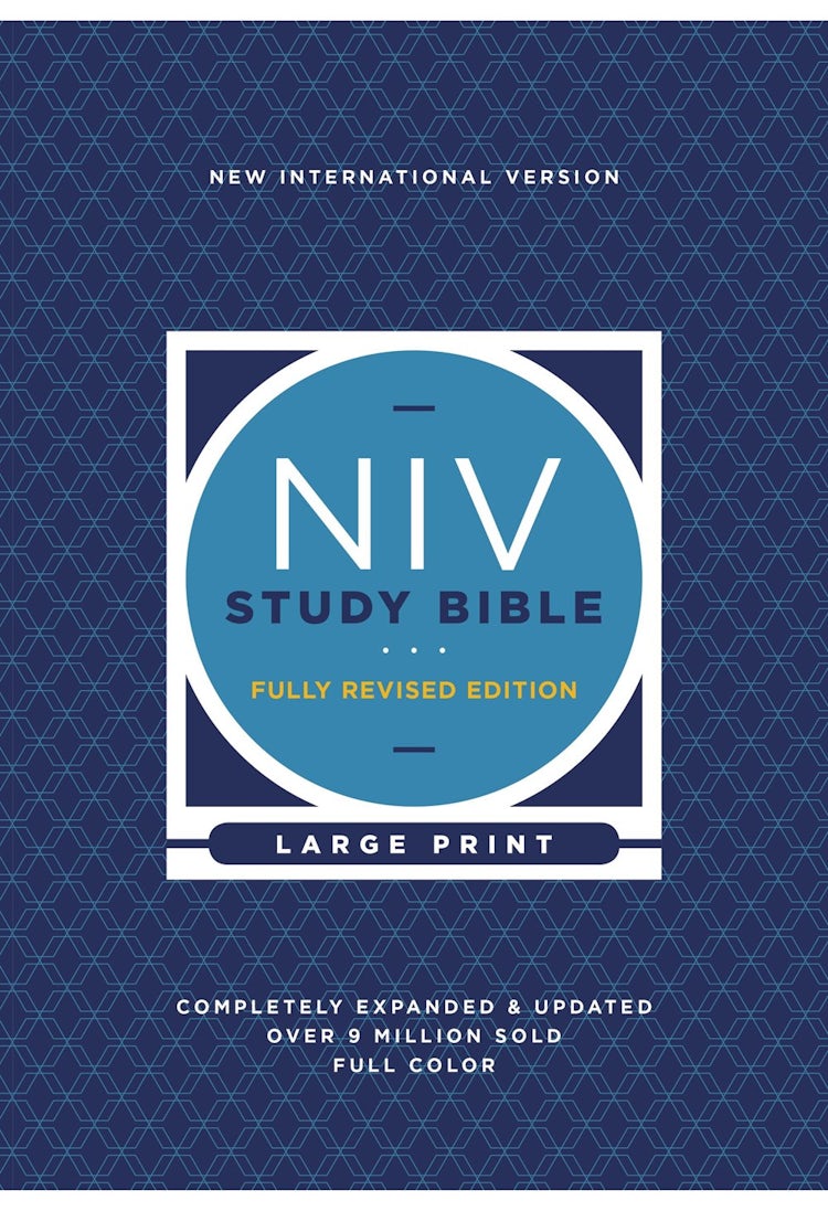 Cover image for NIV Study Bible, Fully Revised Edition, Large Print, Hardcover, Red Letter, Comfort Print, isbn: 9780310449164