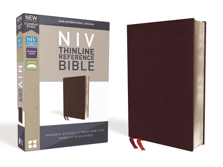 Cover image for NIV Thinline Reference Bible Red Letter Edition [Burgundy], isbn: 9780310449638