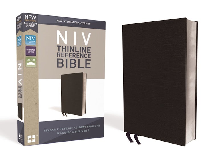 Cover image for NIV Thinline Reference Bible Red Letter Edition [Black], isbn: 9780310449652