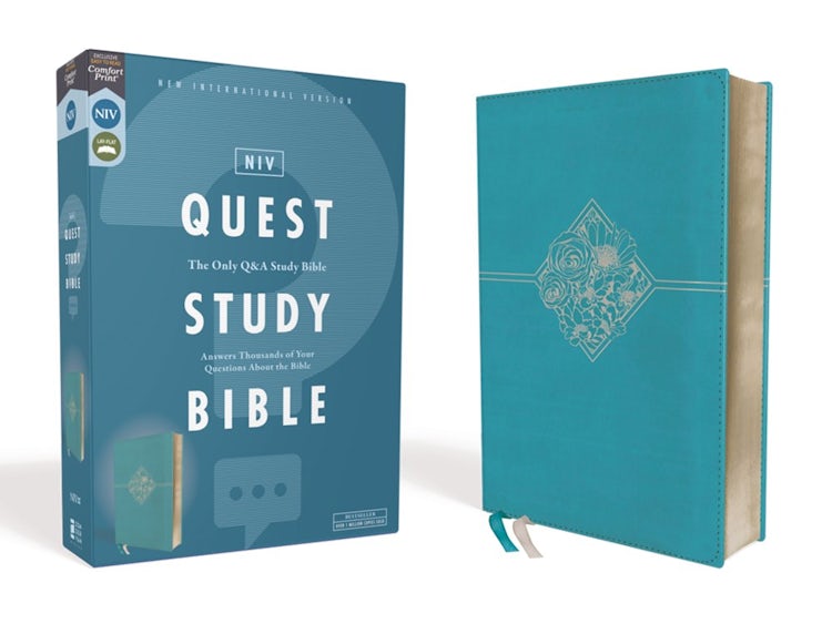 Cover image for NIV Quest Study Bible [Teal], isbn: 9780310450863