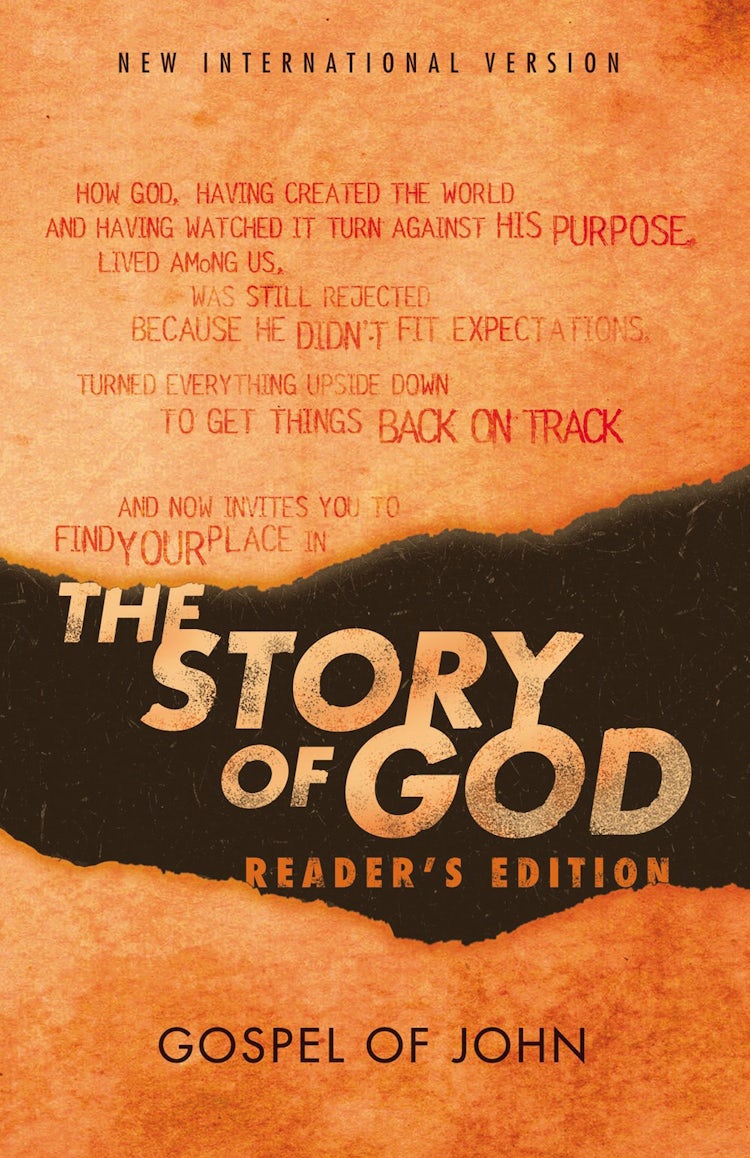 Cover image for NIV The Story Of God: Gospel Of John [Reader's Edition], isbn: 9780310452645