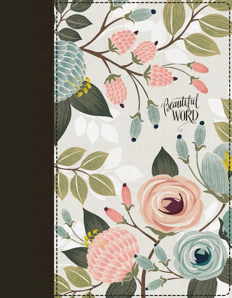 Cover image for NIV Beautiful Word Bible Red Letter Edition [Floral], isbn: 9780310453420