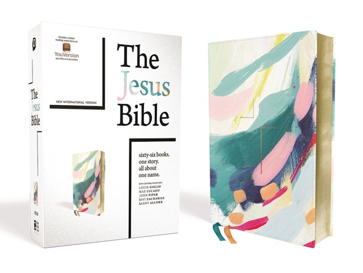 Cover image for The Jesus Bible NIV Edition [Multi-Colour/Teal], isbn: 9780310454465