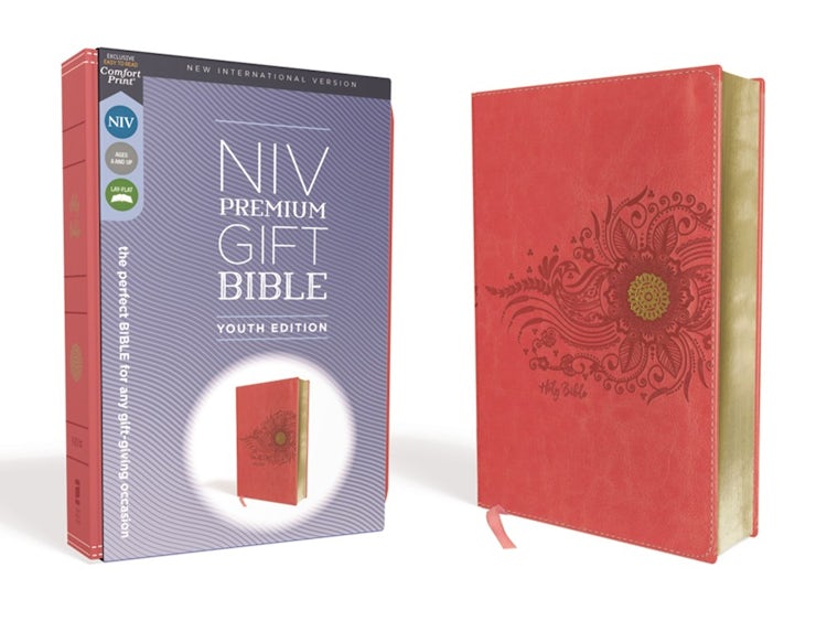 Cover image for NIV Premium Gift Bible Red Letter Edition [Coral], isbn: 9780310454656