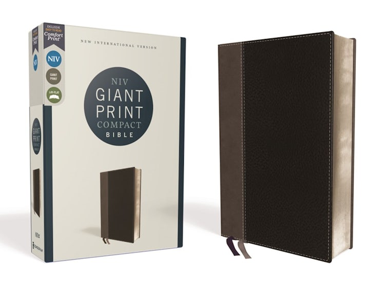 Cover image for NIV Compact Bible Red Letter Edition [Black, Giant Print], isbn: 9780310454670