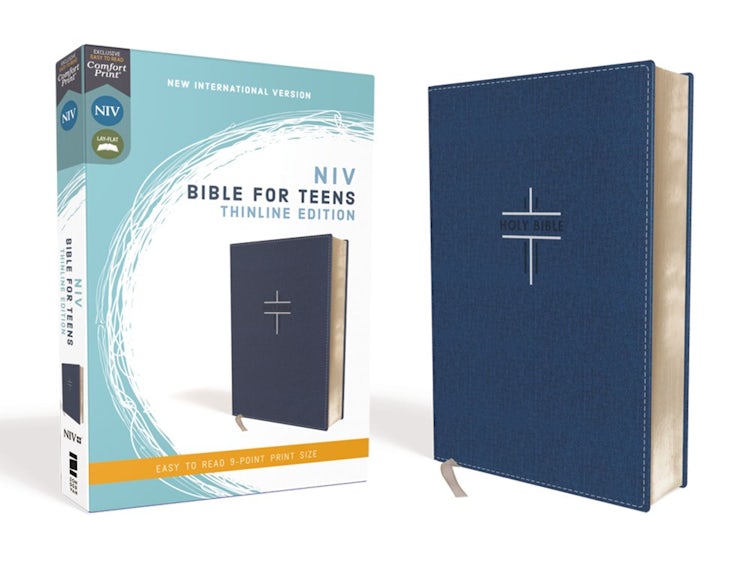 Cover image for NIV Bible For Teens Thinline Red Letter Edition [Blue], isbn: 9780310454953