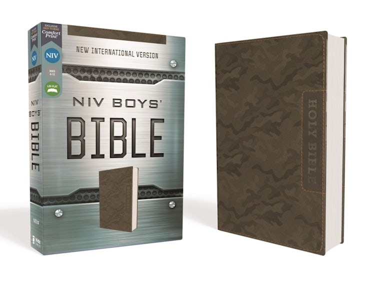 Cover image for NIV Boys' Bible [Brown Camo], isbn: 9780310455097