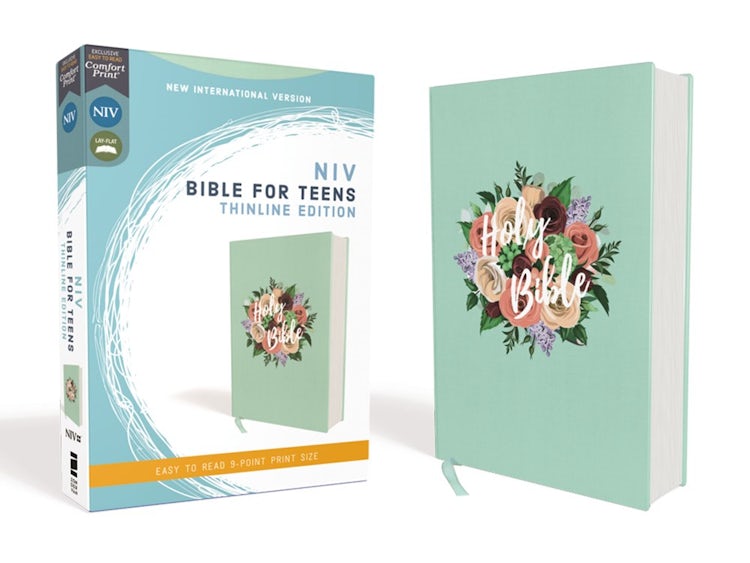 Cover image for NIV Bible For Teens Thinline  Red Letter Edition [Floral], isbn: 9780310455110