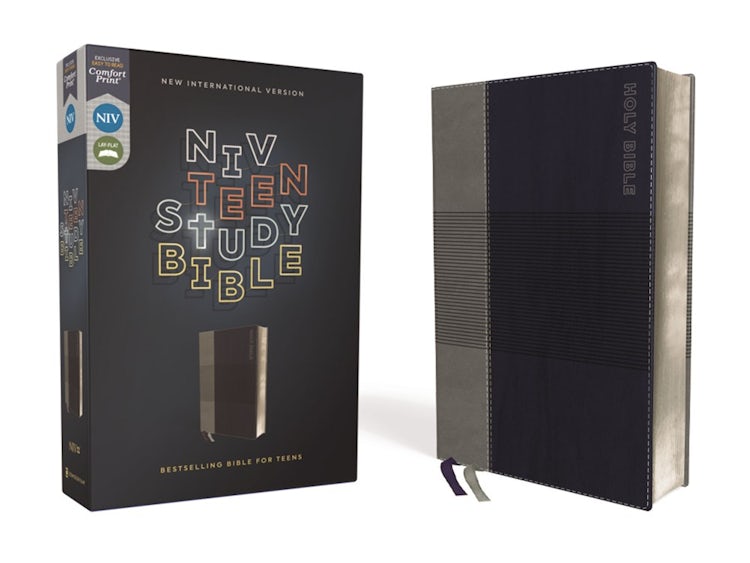 Cover image for NIV Teen Study Bible Comfort Print [Blue], isbn: 9780310455837