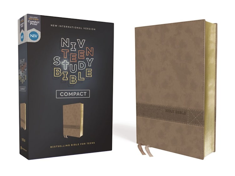 Cover image for NIV Teen Study Bible Comfort Print [Brown], isbn: 9780310455851