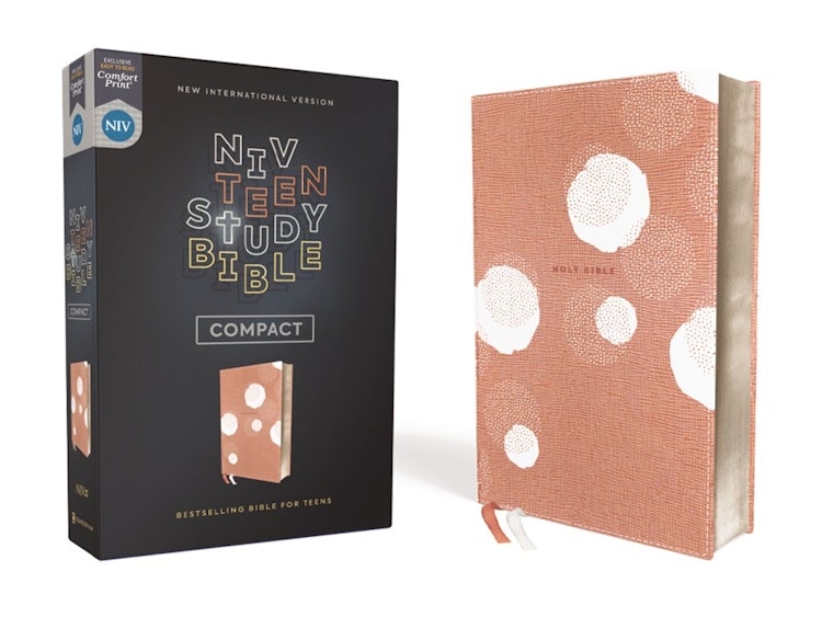 Cover image for NIV Teen Study Bible Comfort Print [Peach], isbn: 9780310455905