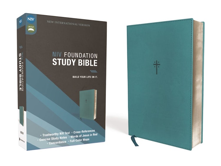 Cover image for NIV Foundation Study Bible, Red Letter [Teal], isbn: 9780310456544