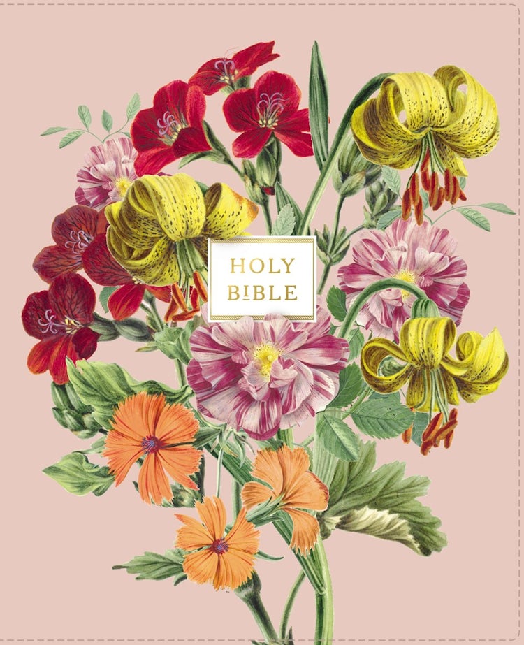 Cover image for NIV Artisan Collection Bible, Red Letter Edition, Comfort Print [Blush Floral], isbn: 9780310456797