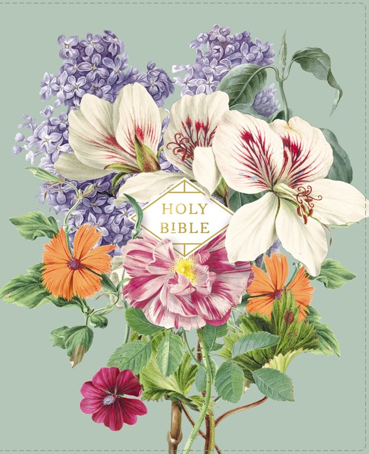 Cover image for NASB Artisan Collection Bible, Red Letter Edition, 1995 Text, Comfort Print [Sage Floral], isbn: 9780310456872