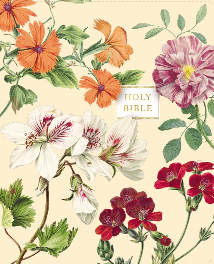Cover image for NASB Artisan Collection Bible, Red Letter Edition, 1995 Text, Comfort Print [Almond Floral], isbn: 9780310456889