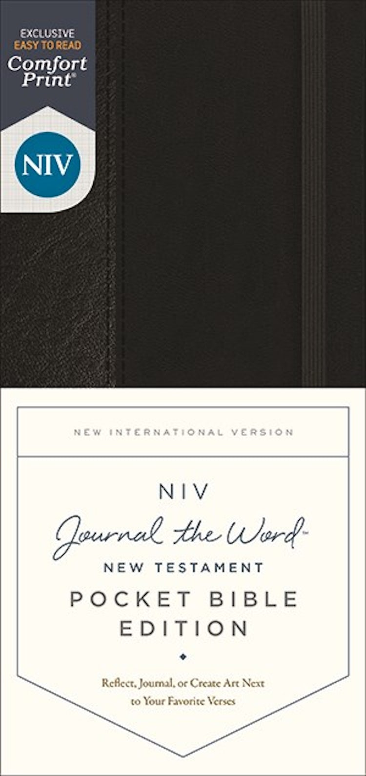 Cover image for NIV Journal The Word New Testament, Pocket Bible Edition, Red Letter, Comfort Print [Black], isbn: 9780310458142