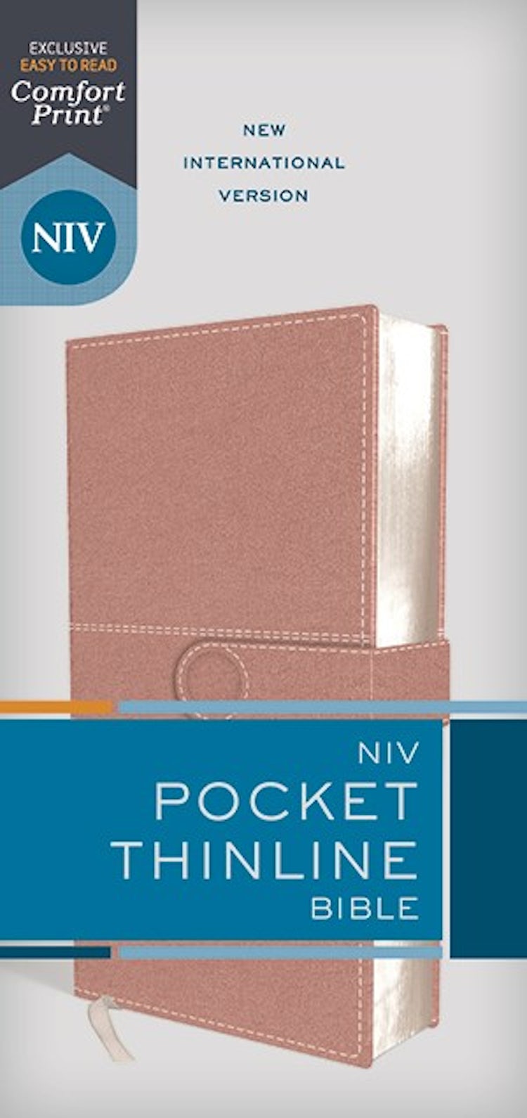 Cover image for NIV Pocket Thinline Bible, Snap Closure, Red Letter, Comfort Print [Pink], isbn: 9780310458173