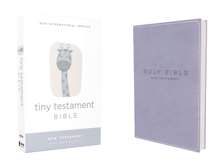 Cover image for NIV Tiny Testament Bible, New Testament, Comfort Print [Blue], isbn: 9780310458760