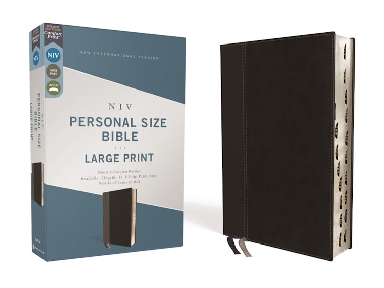 Cover image for NIV Personal Size Bible Red Letter Edition [Large Print, Black], isbn: 9780310458807