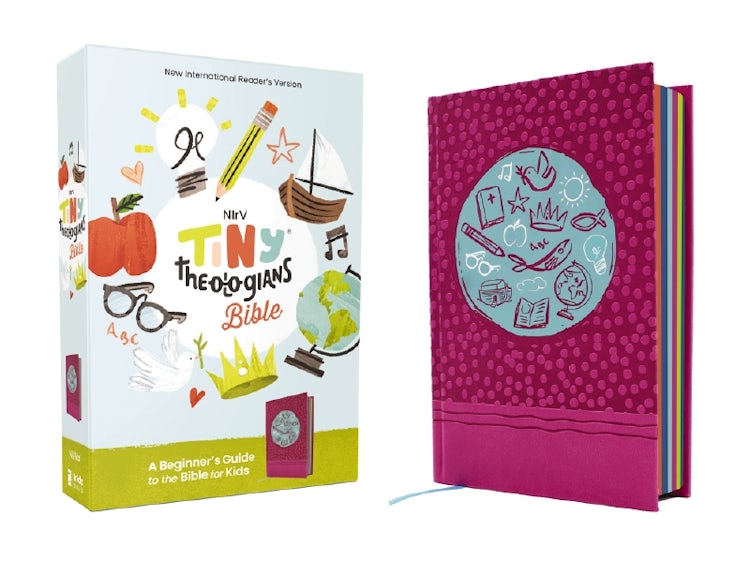 Cover image for NIrV, Tiny Theologians Bible, Comfort Print: A Beginner's Guide to the Bible - for Kids [Pink], isbn: 9780310458876
