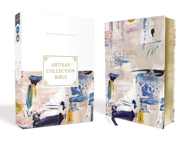 Cover image for NIV Artisan Collection Bible, Red Letter, Comfort Print [Multi-color/Blue], isbn: 9780310460589