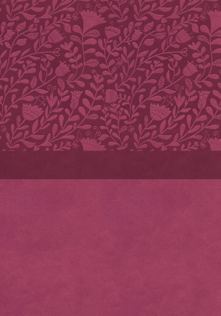 Cover image for NIV Super Giant Print Reference Bible, Thumb Indexed, Comfort Print [Red Letter, Pink], isbn: 9780310460640