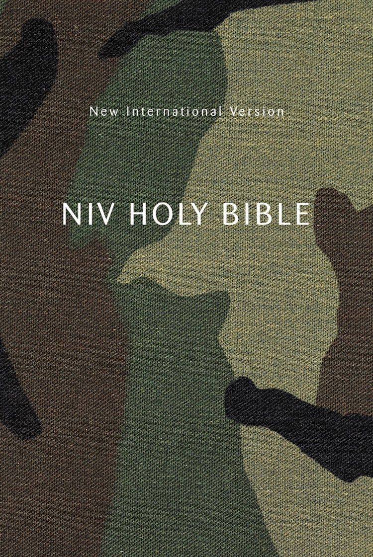 Cover image for NIV Holy Bible Compact Comfort Print [Woodland Camo], isbn: 9780310461326
