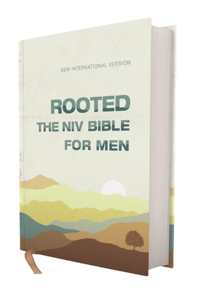 Cover image for Rooted: The NIV Bible for Men, Comfort Print [Cream], isbn: 9780310462552