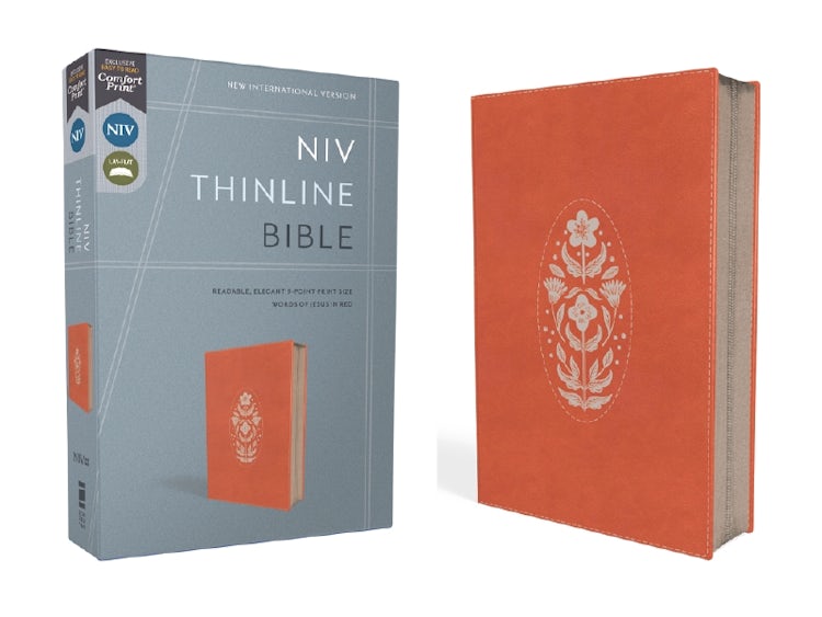 Cover image for NIV, Thinline Bible, Zippered, Red Letter, Comfort Print [Coral], isbn: 9780310465041