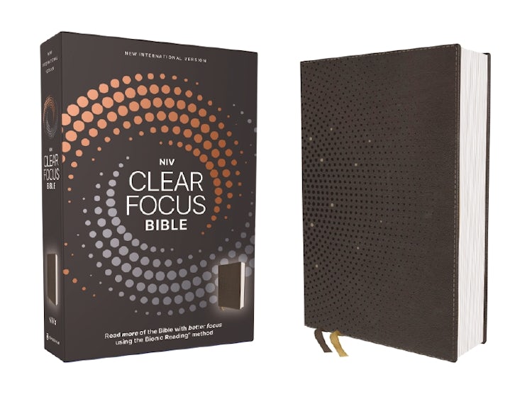 Cover image for NIV, Clear Focus Bible, Brown: Read more of the Bible with better focus, isbn: 9780310465553