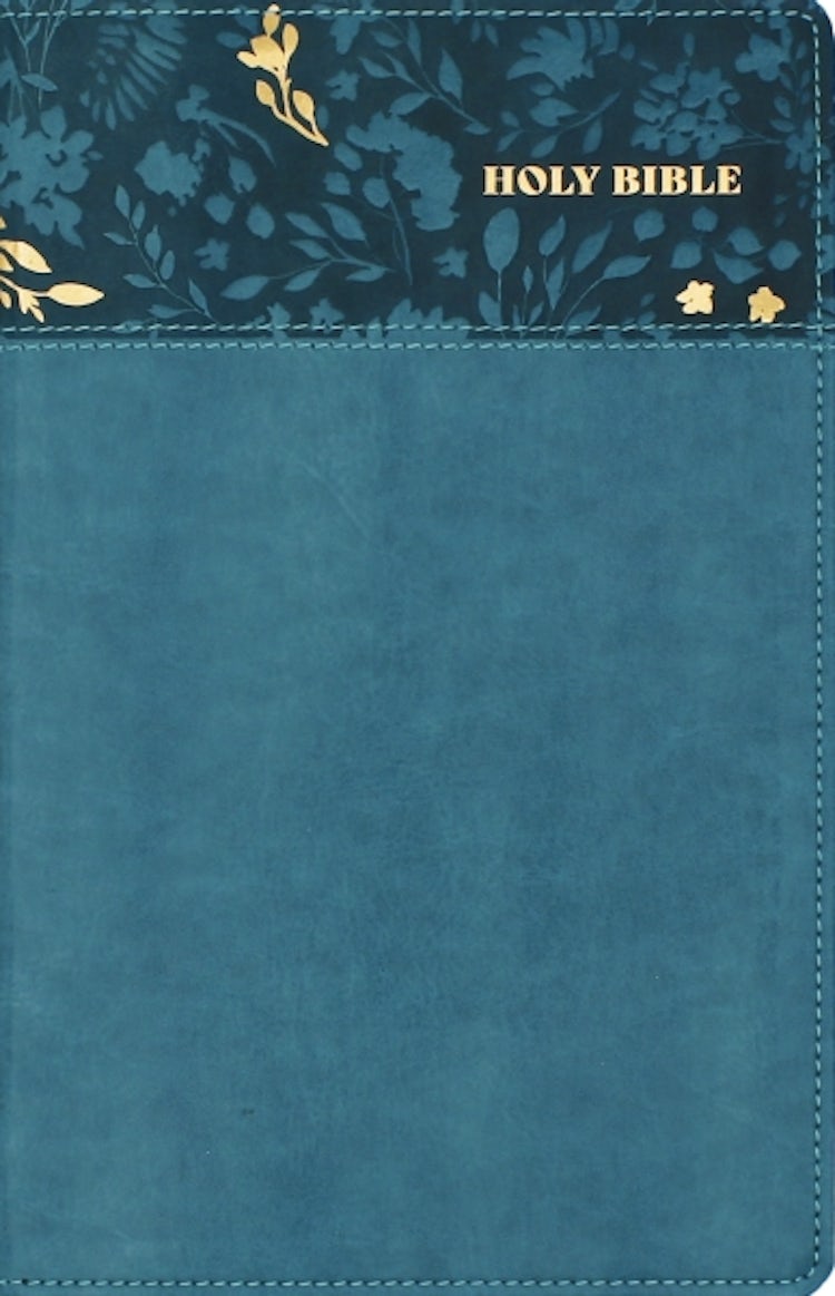 Cover image for NASB, Personal Size Bible, Large Print, Teal, Red Letter, 1995 Text, isbn: 9780310465966