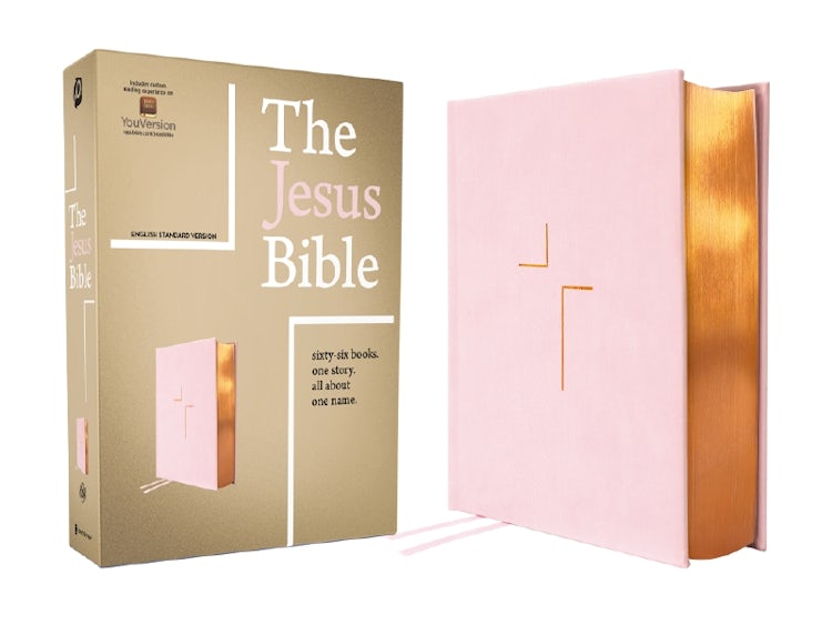 Cover image for The Jesus Bible, ESV Edition, Pink, isbn: 9780310466482