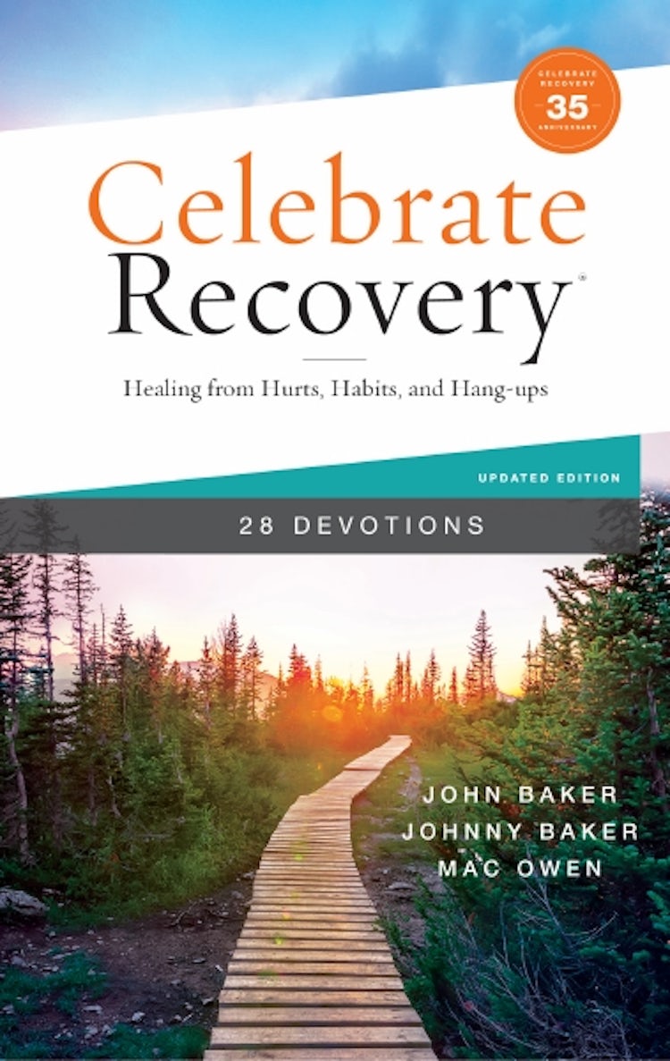 Cover image for Celebrate Recovery Booklet, 28 Devotions, 35th Anniversary Edition  Healing from Hurts, Habits, and Hang-Ups (A 28-Day Devotional to Give Strength and Encouragement on the Road to Addiction Recovery), isbn: 9780310467458