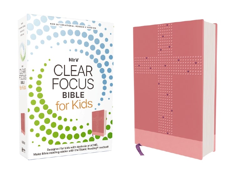 Cover image for NIRV, Clear Focus Bible for Kids, Pink  Read more of the Bible with better focus, isbn: 9780310467595
