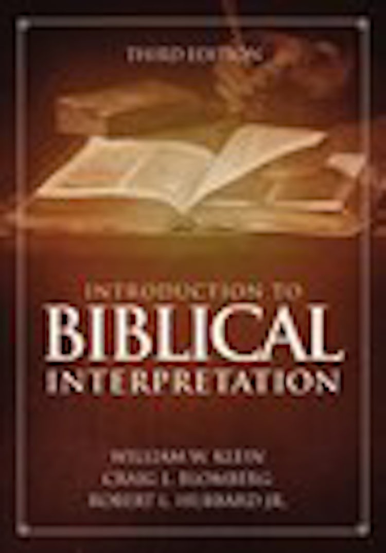 Cover image for Introduction To Biblical Interpretation: Third Edition, isbn: 9780310524175